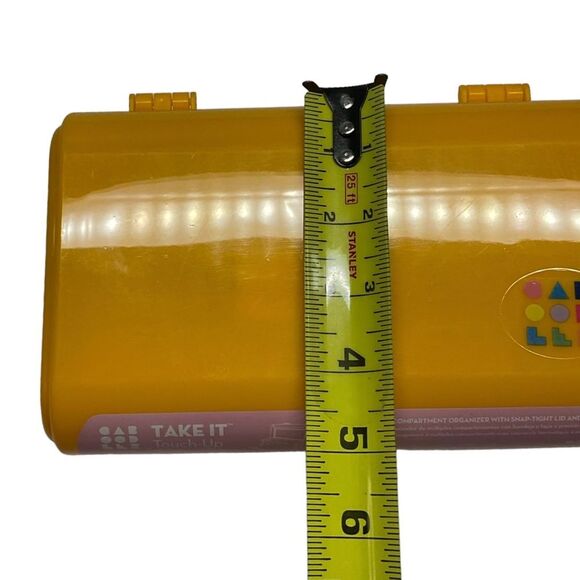 Caboodles Yellow Retro Take It Touch-Up Makeup Tote - Picture 10 of 10